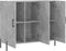 vidaXL - Dressoir - 90x34x80 - cm - bewerkt - hout - betongrijs