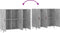 vidaXL - Dressoir - 90x34x80 - cm - bewerkt - hout - betongrijs