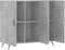 vidaXL - Dressoir - 90x34x80 - cm - bewerkt - hout - betongrijs