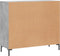 vidaXL - Dressoir - 90x34x80 - cm - bewerkt - hout - betongrijs