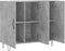 vidaXL - Dressoir - 90x34x80 - cm - bewerkt - hout - betongrijs