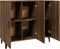 vidaXL - Dressoir - 90x34x80 - cm - bewerkt - hout - bruin - eikenkleur