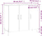 vidaXL - Dressoir - 90x34x80 - cm - bewerkt - hout - bruin - eikenkleur