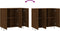 vidaXL - Dressoir - 90x34x80 - cm - bewerkt - hout - bruin - eikenkleur