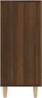 vidaXL - Dressoir - 90x34x80 - cm - bewerkt - hout - bruin - eikenkleur