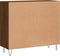 vidaXL - Dressoir - 90x34x80 - cm - bewerkt - hout - bruin - eikenkleur