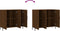 vidaXL - Dressoir - 90x34x80 - cm - bewerkt - hout - bruin - eikenkleur