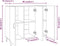 vidaXL - Dressoir - 90x34x80 - cm - bewerkt - hout - bruin - eikenkleur