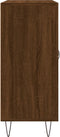 vidaXL - Dressoir - 90x34x80 - cm - bewerkt - hout - bruin - eikenkleur
