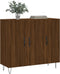 vidaXL - Dressoir - 90x34x80 - cm - bewerkt - hout - bruin - eikenkleur