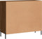 vidaXL - Dressoir - 90x34x80 - cm - bewerkt - hout - bruin - eikenkleur