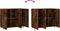 vidaXL - Dressoir - 90x34x80 - cm - bewerkt - hout - gerookt - eikenkleurig