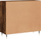 vidaXL - Dressoir - 90x34x80 - cm - bewerkt - hout - gerookt - eikenkleurig
