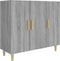 vidaXL - Dressoir - 90x34x80 - cm - bewerkt - hout - grijs - sonoma - eikenkleurig