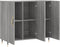 vidaXL - Dressoir - 90x34x80 - cm - bewerkt - hout - grijs - sonoma - eikenkleurig