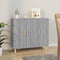 vidaXL - Dressoir - 90x34x80 - cm - bewerkt - hout - grijs - sonoma - eikenkleurig