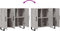 vidaXL - Dressoir - 90x34x80 - cm - bewerkt - hout - grijs - sonoma - eikenkleurig