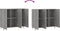 vidaXL - Dressoir - 90x34x80 - cm - bewerkt - hout - grijs - sonoma - eikenkleurig