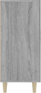 vidaXL - Dressoir - 90x34x80 - cm - bewerkt - hout - grijs - sonoma - eikenkleurig