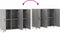 vidaXL - Dressoir - 90x34x80 - cm - bewerkt - hout - grijs - sonoma - eikenkleurig