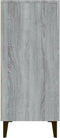 vidaXL - Dressoir - 90x34x80 - cm - bewerkt - hout - grijs - sonoma - eikenkleurig