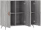 vidaXL - Dressoir - 90x34x80 - cm - bewerkt - hout - grijs - sonoma - eikenkleurig