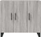 vidaXL - Dressoir - 90x34x80 - cm - bewerkt - hout - grijs - sonoma - eikenkleurig