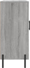 vidaXL - Dressoir - 90x34x80 - cm - bewerkt - hout - grijs - sonoma - eikenkleurig