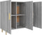 vidaXL - Dressoir - 90x34x80 - cm - bewerkt - hout - grijs - sonoma - eikenkleurig