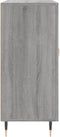 vidaXL - Dressoir - 90x34x80 - cm - bewerkt - hout - grijs - sonoma - eikenkleurig