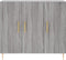 vidaXL - Dressoir - 90x34x80 - cm - bewerkt - hout - grijs - sonoma - eikenkleurig
