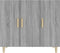 vidaXL - Dressoir - 90x34x80 - cm - bewerkt - hout - grijs - sonoma - eikenkleurig