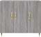 vidaXL - Dressoir - 90x34x80 - cm - bewerkt - hout - grijs - sonoma - eikenkleurig
