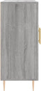 vidaXL - Dressoir - 90x34x80 - cm - bewerkt - hout - grijs - sonoma - eikenkleurig