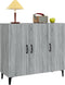 vidaXL - Dressoir - 90x34x80 - cm - bewerkt - hout - grijs - sonoma - eikenkleurig