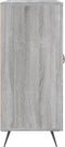 vidaXL - Dressoir - 90x34x80 - cm - bewerkt - hout - grijs - sonoma - eikenkleurig