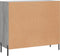 vidaXL - Dressoir - 90x34x80 - cm - bewerkt - hout - grijs - sonoma - eikenkleurig