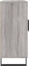 vidaXL - Dressoir - 90x34x80 - cm - bewerkt - hout - grijs - sonoma - eikenkleurig