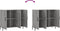 vidaXL - Dressoir - 90x34x80 - cm - bewerkt - hout - grijs - sonoma - eikenkleurig