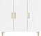 vidaXL - Dressoir - 90x34x80 - cm - bewerkt - hout - hoogglans - wit