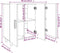 vidaXL - Dressoir - 90x34x80 - cm - bewerkt - hout - hoogglans - wit