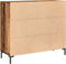 vidaXL - Dressoir - 90x34x80 - cm - bewerkt - hout - oud - houtkleurig