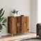 vidaXL - Dressoir - 90x34x80 - cm - bewerkt - hout - oud - houtkleurig