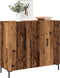 vidaXL - Dressoir - 90x34x80 - cm - bewerkt - hout - oud - houtkleurig