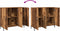 vidaXL - Dressoir - 90x34x80 - cm - bewerkt - hout - oud - houtkleurig