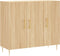 vidaXL - Dressoir - 90x34x80 - cm - bewerkt - hout - sonoma - eikenkleurig