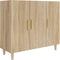 vidaXL - Dressoir - 90x34x80 - cm - bewerkt - hout - sonoma - eikenkleurig