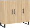 vidaXL - Dressoir - 90x34x80 - cm - bewerkt - hout - sonoma - eikenkleurig