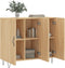 vidaXL - Dressoir - 90x34x80 - cm - bewerkt - hout - sonoma - eikenkleurig