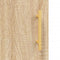 vidaXL - Dressoir - 90x34x80 - cm - bewerkt - hout - sonoma - eikenkleurig